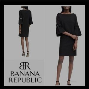 Navy Blue Banana Republic Shift Dress w/Gorgeous Bell sleeves| Size: 2| EUC
